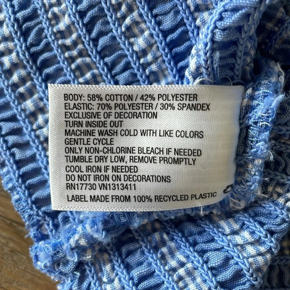 Embroidered Stripped Crop Top Size Large NWT - Picture 7 of 7